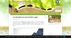 Desktop Screenshot of info-beaute-sante.com