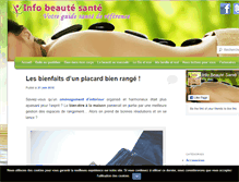 Tablet Screenshot of info-beaute-sante.com